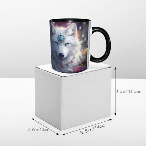Taza de cerámica 11 oz para café y té miniatura 5