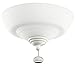 Kichler 380124SNW Bowl 3-Light Ceiling Fan Light, Satin Natural White Finish with White Etched Glass Shade, Medium