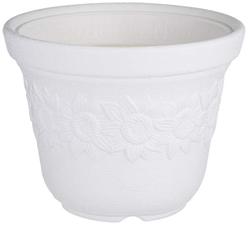 GARDENS NEED 100% Virgin Plastic Sunny -12" Pot | Set of 3 Planter, (31cm x 31cm x 24cm, White) (B083MNHF5B) Amazon Price History, Amazon Price Tracker