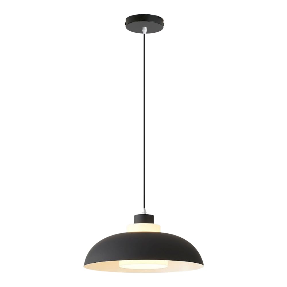 ZGDHWCR Flush Mount Ceiling Pendant Lamp, Nordic Industrial Style Hanging Light, E26 Light Source Single Head Chandelier, Living Room Bar Living Room Decoration Light Fixtures
