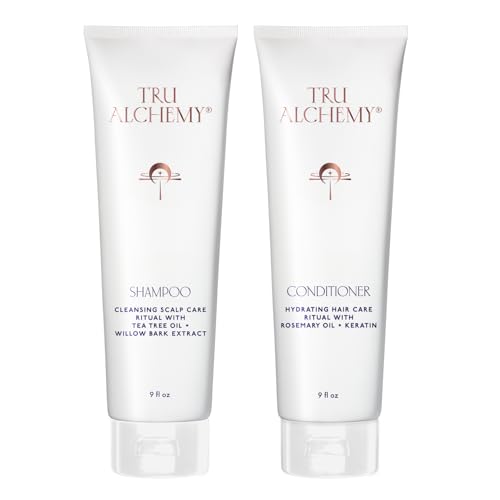 Tru Alchemy Shampoo & Conditioner - Best Shampoo and Conditioner for Dry Damaged Hair - Speed Up Hair Growth and Boost Volume 9 fl oz.
