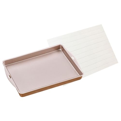 TOBBOMEY Nonstick Nougat Baking Mold with Grating Board High-Temperature Resistant DIY Tray for Cake Pastry Candy Portable and Easy to Clean Bakeware Tool