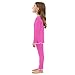 ODAWA Pajamas Set Long Sleeve Ruffled Pjs Set Fashion Pink Breathable Jammies Sleepwear 2T