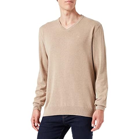TOM TAILOR Jersey básico de punto con cuello en V para Hombre Cover