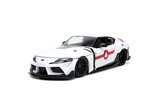 Robotech 1:24 2020 Toyota Supra Die-cast Car y Figura Rick Hunter miniatura 5