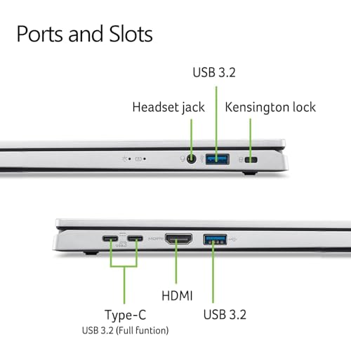 Image of Acer Aspire Go 15 Laptop | Next-Gen Intel Core 3 N355 (Beats i5-1335U, Up to 3.9GHz) | 15.6 inch FHD Display | 8GB DDR5 | 256GB Storage | Copilot Key | HDMI | Windows 11 | Microsoft Office | WOWPC USB