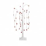 Nearly Natural 3ft Pre-Lit Artificial Valentine's Day Willow Tree with 40 Heart Shaped LED...