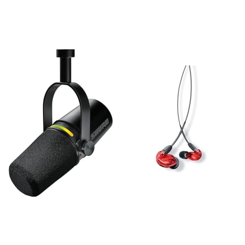 SHURE MV7+ |bhLXg}CNz ubN MV7+-K & SHURE Cz L SE215SPE-RD-A bh Չ