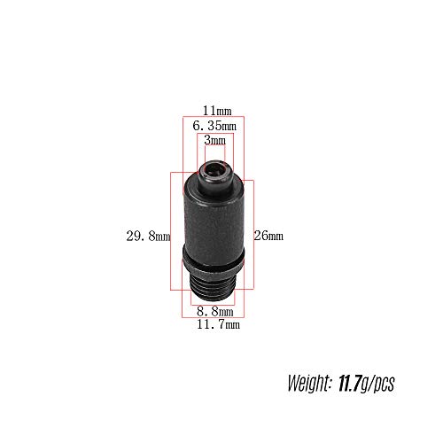 KKmoon Guitarra elétrica Tremolo Braço Soquete Whammy Bar Jack para Tremolo Bridge System, 9 mm de d