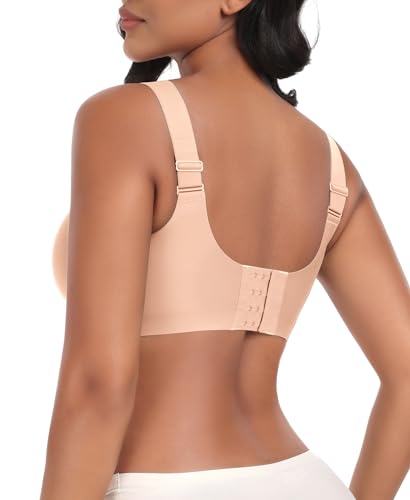 Ganado Seamless Wireless Bras for Women Full Coverage No Underwire Supportive Bras Padded T Shirt Bra Comfort Bralette2