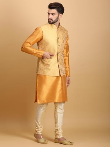 Image of Ethluxis Men Kurta Pyjama Jacket Set