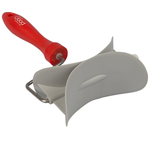 Rolling Pastry Cookie Cutter w 4 Interchangeable Blades- Round Roller Fondant Slicer- Cuts All Dough for Pastries, Biscuit, Pasta- Holiday Party Dessert Making Kitchen Essential- Valentines Day Gift!