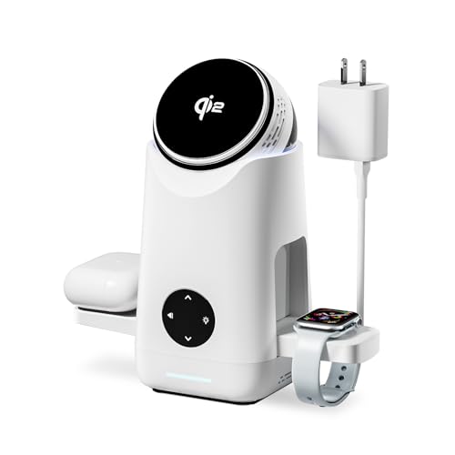 Qi2 15W Rotating Charging Station