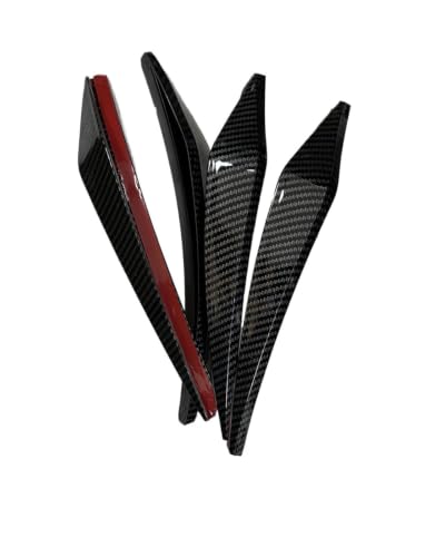 Guardabarros universales con diseño de fibra de carbono para ruedas de coche, pack de 4 piezas