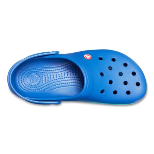 Image of Crocs Unisex Adult Crocband Clog 11016-4IO Blue Jean /Pool M6W8