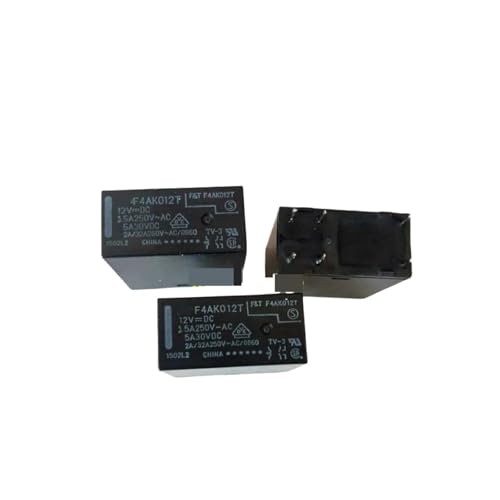 Relais F4AK012T 12VDC lot de 5 pièces 5A 6 pins 250VAC pour carte électronique et domotique