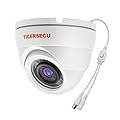 TIGERSECU 1080P Metal Wide Angle Dome Security Camera for DVR, Weatheproof for Indoor/Outdoor Use, Hybrid 4-in-1 OSD Switch for TVI/CVI/AHD/CVBS DVRs (Power Supply and Coaxial Cable Sold Separately)