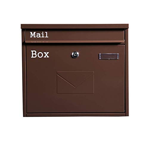 Wall Mounted Post Box Wall-mount Letterboxes Wall Mounted Locking Drop Box Mailbox-Inter Office Mailbox-Premium Galvanized Sheet Letter Post Box, Ideal for Residential Deliveries, Schools, Office, Hom