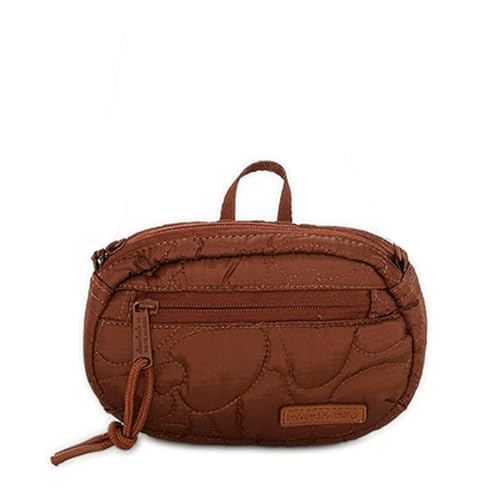 FARM - BOLSA FARM ETC CHUCHU LISOS PUFFER MARROM TERRA