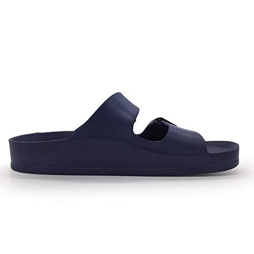 Image of Luffymomo Women's Eva Double Buckle Slides Soft Footbed Sandals | Adjustable Slip on Sandals, Comfortable