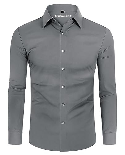 Chemise homme manches longues infroissable DEMEANOR coupe slim sans repassage