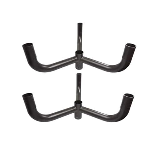 Triple Bullhorn Bracket with 3 Arms at 120 Degree,Bullhorn Tenon for 3 Light Fixtures with 2 3/8