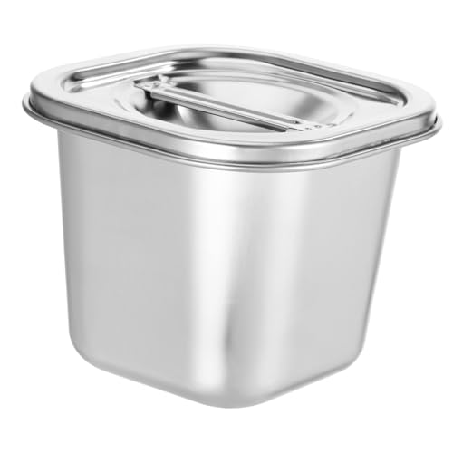 DOITOOL Caja de Condimentos Cuadrada de Acero Inoxidable con Tapa Frasco Dispensador para Especias y Salsas Almacenamiento para Sal Pimienta y Condimentos Cocina Resistente y Fácil de