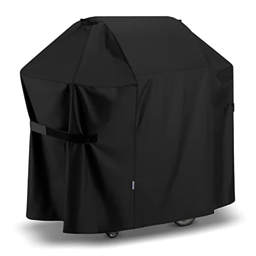 SunPatio BBQ Grill Cover 52 Inch, Outdoor Durable Waterproof Gas Barbecue Cover, Compatible for Weber Spirit 200 and 300 Series, Charbroil and Kenmore Grills, Compared to Weber 7106, 52" x 26" x 43"H