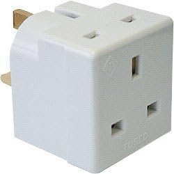 Dencon 13A, 2 Way Multiplug to BS1363/3 Pack 10
