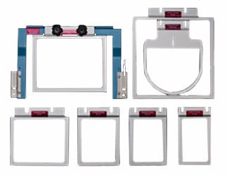 Durkee 7n1 Fast EZ Frame Embroidery Hoop Set for Brother and Babylock 6 & 10 Needle
