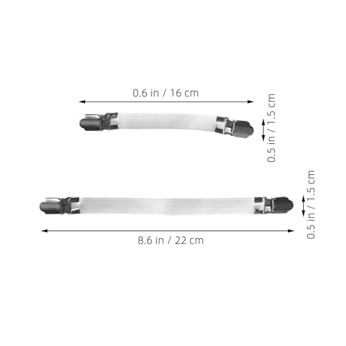 ULTECHNOVO 4 Clips Elásticos Ajustables para Fundas de Tabla de Planchar, Sujetadores para Sábanas, Correas Multifuncionales para Fijar Ropa en Centro de Planchado, Juego de 4 Piezas (3 - imagen 2