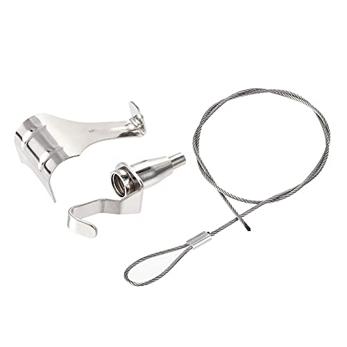 Image of uxcell Picture Hanging Wire Kit, 2Set 0.5M Hanging Wire with Large S-Hook for Home Picture Art Gallery Picture Display Kit, Load 66 Lbs