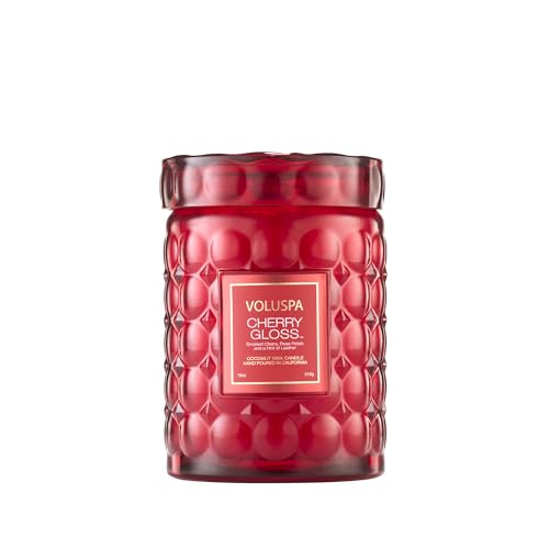 Image of VOLUSPA Cherry Gloss 18 oz Scented Coconut Wax Candle for Home Fragrance