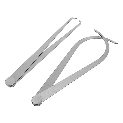 HEALEEP 2-Piece Caliper Set Precision Measuring for Pottery Clay Sculpture Non-Slip Grip