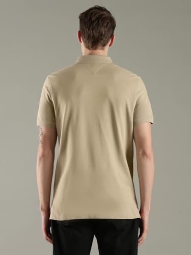 Image of Tommy Hilfiger Solid Regular fit Cotton Polo t-Shirt
