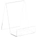 Plymor Clear Acrylic Flat Back Display Easel with 2" Box Ledge, 5.5" H x 4" W x 5" D