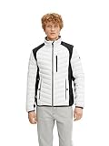 TOM TAILOR Herren Hybrid Steppjacke 1031475, 29767 - Rough Grey, M