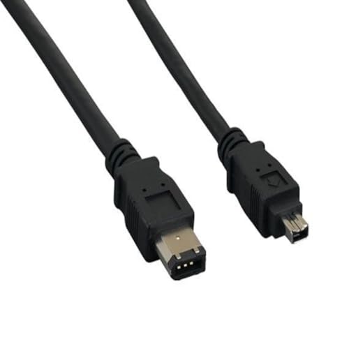 10 ft. IEEE 1394a FireWire 400 6-pin to 4-pin Black