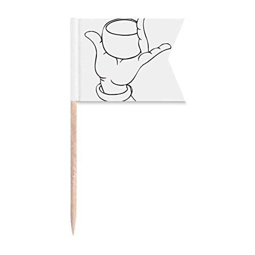Le Bouddhisme Part Tasse plan gâteau dessin cure-dent plaque fromage - 2