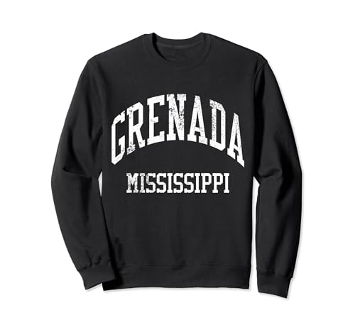 Grenada Mississippi Retro 70s College Sports Style Sweatshirt Grenada Mississippi Retro 70s College Sports Style Sweatshirt
