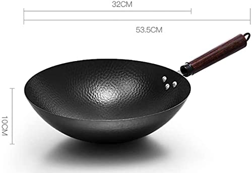 Wok for Induction Wok Old Fashioned Hand forging Wok Uncoated Non-Stick pan miniatura 2