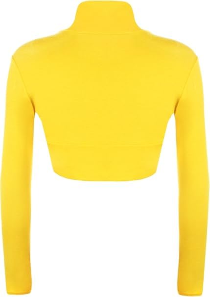 Image of Women's New Long Sleeve Bolero Shrug - Plain Open-Front Bolero Cardigan Top