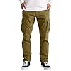 NANAMEEI Pantalon Cargo Homme Pantalons de Travail Cargo Pantalons Décontracté Homme Taille Elastique Cargos Pants Kaki L