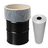 Interplas 55-Gallon Drum Liners – Extra-Durable 4 Mil LDPE – 38