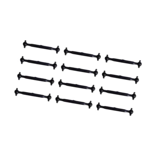 DYNWAVE 12x 1:87 HO Scale Coupler Connectors Landscape Model Railways Trains Building DIY Modified Train Accessories Motor Drive Rods, 17.9mm