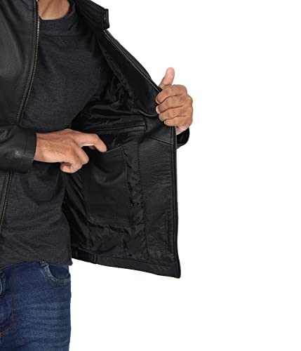 Image of Decrum Leather Jacket Men - Casual Stylish Cowhide Leather Jackets for Men