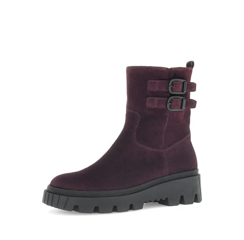 Gabor Bottines de motard pour femme, Mulberry 15, 40.5 EU