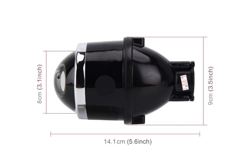 Image of K D Universal 3 Inch Projector Fog Lamp for Cars & Bikes | High Brightness LED | Waterproof, Durable Housing | All Vehicle Compatible Foglight inch (Without Bulb) PAIR (IPH)