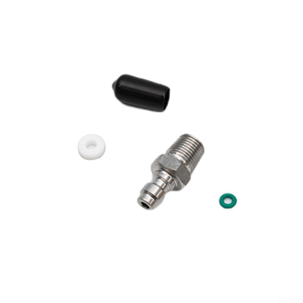 PCP 8Mm Male Quick Connector One-Way Foster Stainless Steel Fill Nipple For HPA/N2 300 Bar Rated(1/8 NPT)