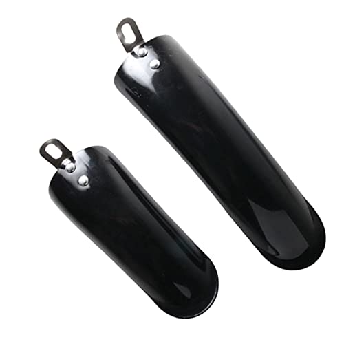 Generic Folding Bike Mudguard Front & Rear Fenders Bicycle Mud Guard for Electric Bicycle1 Set (Black 14inch), Medium